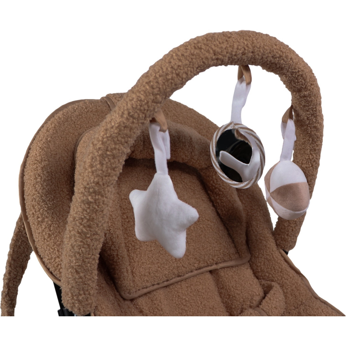 Ding Viggo Bouclé Nougat Wipstoel