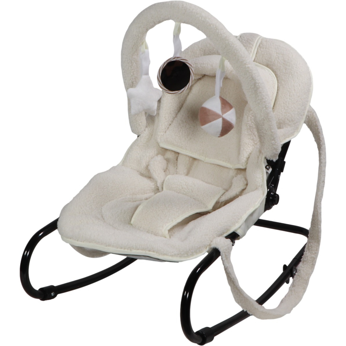 Ding Viggo Bouclé Off-white Wipstoel