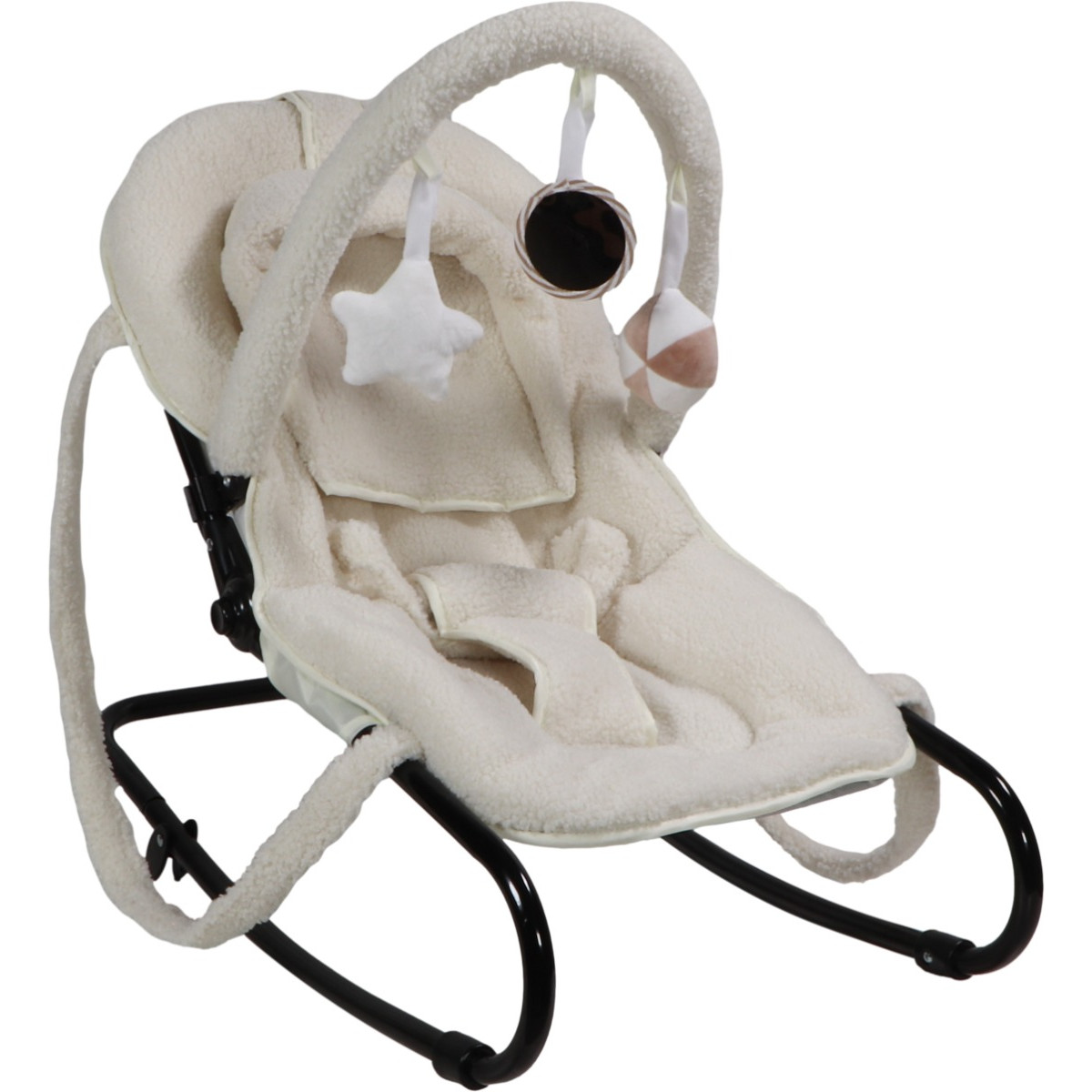 Ding Viggo Bouclé Off-white Wipstoel