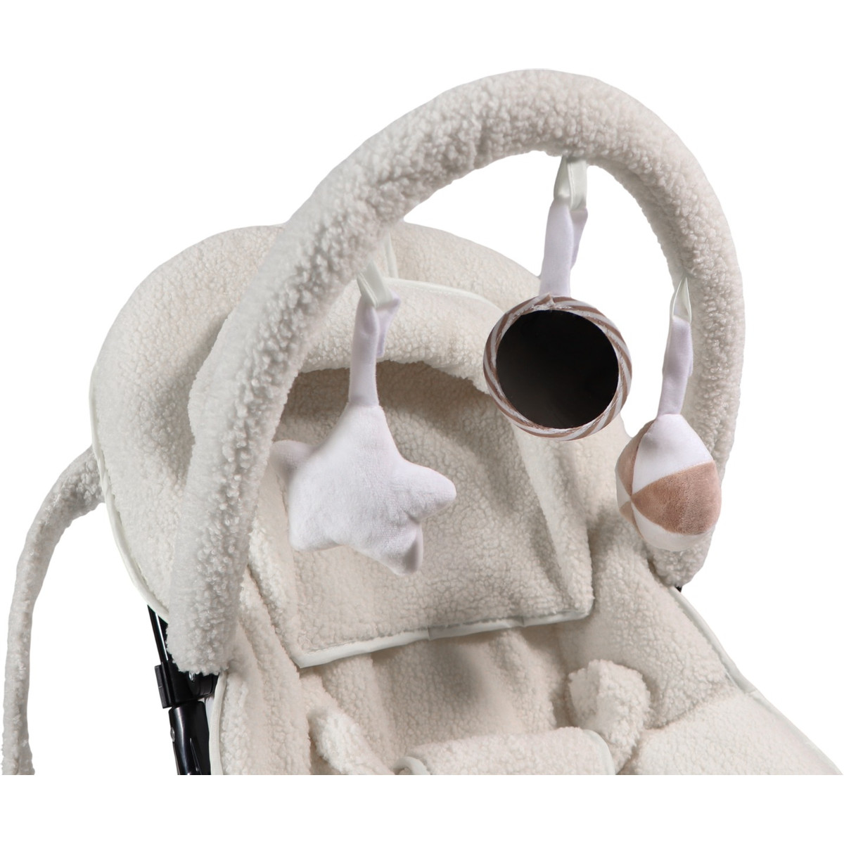 Ding Viggo Bouclé Off-white Wipstoel