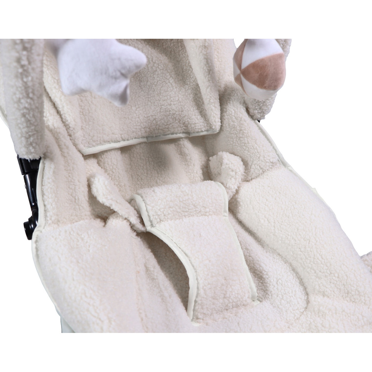 Ding Viggo Bouclé Off-white Wipstoel