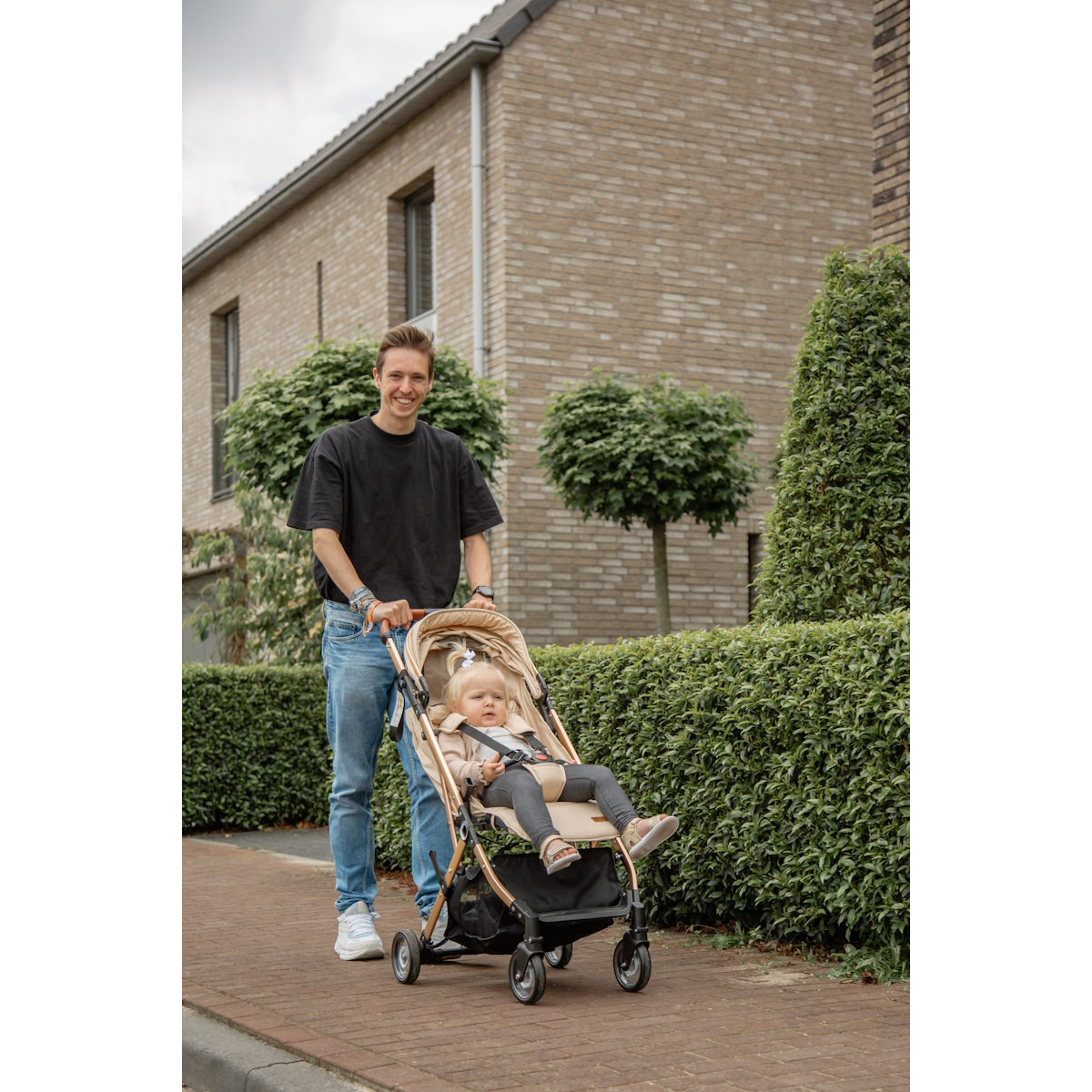 Ding Vivo Beige/Rose Wandelwagen