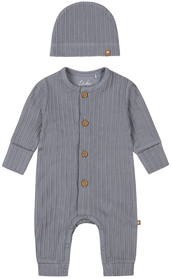 Dirkje Organic Faded Blue Maat 62 Boxpakje met Mutsje