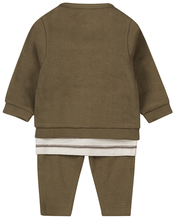 Dirkje Organic Faded Green Maat 56 Shirt met Broekje en Vest