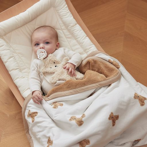Wikkeldeken Jollein Bear Boucle Oatmeal | Van Asten Babysuperstore