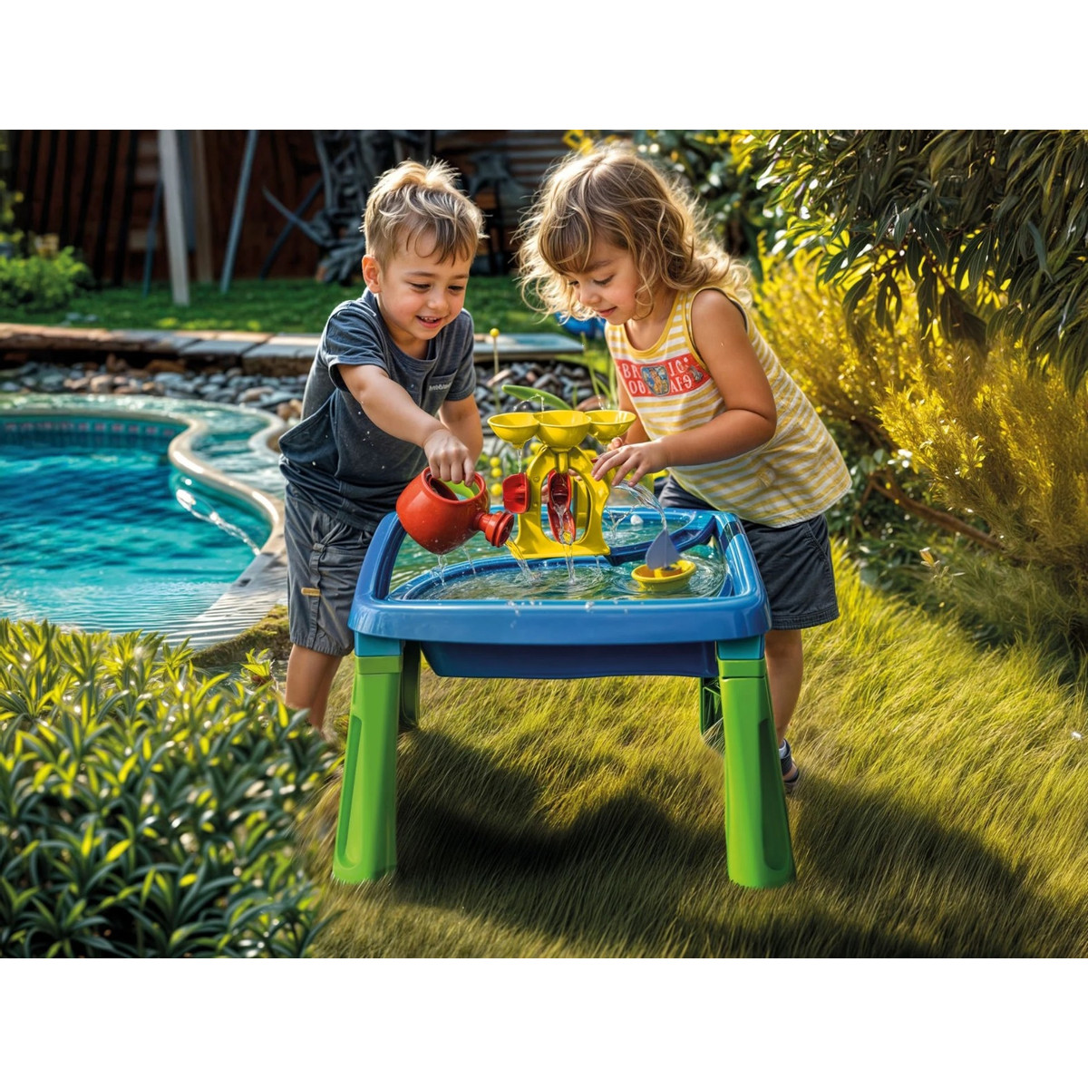 Dolu Creativity Groen/Blauw Zand- en Watertafel