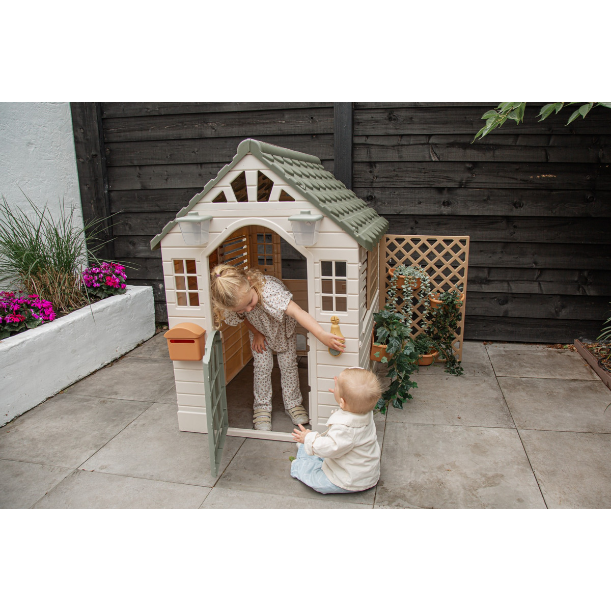 Dolu Garden Groen Speelhuisje met Accessoires