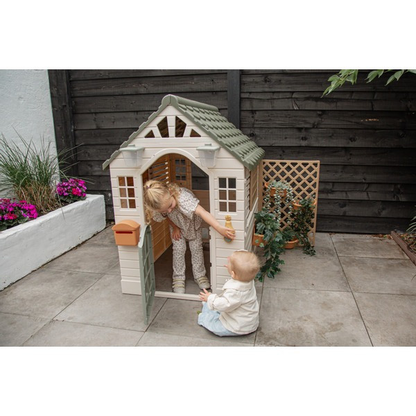 Dolu Garden Wit/Grijs Speelhuisje met Accessoires