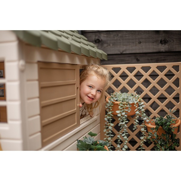 Dolu Garden Wit/Grijs Speelhuisje met Accessoires
