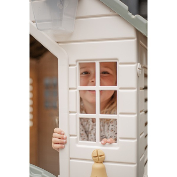 Dolu Garden Wit/Grijs Speelhuisje met Accessoires