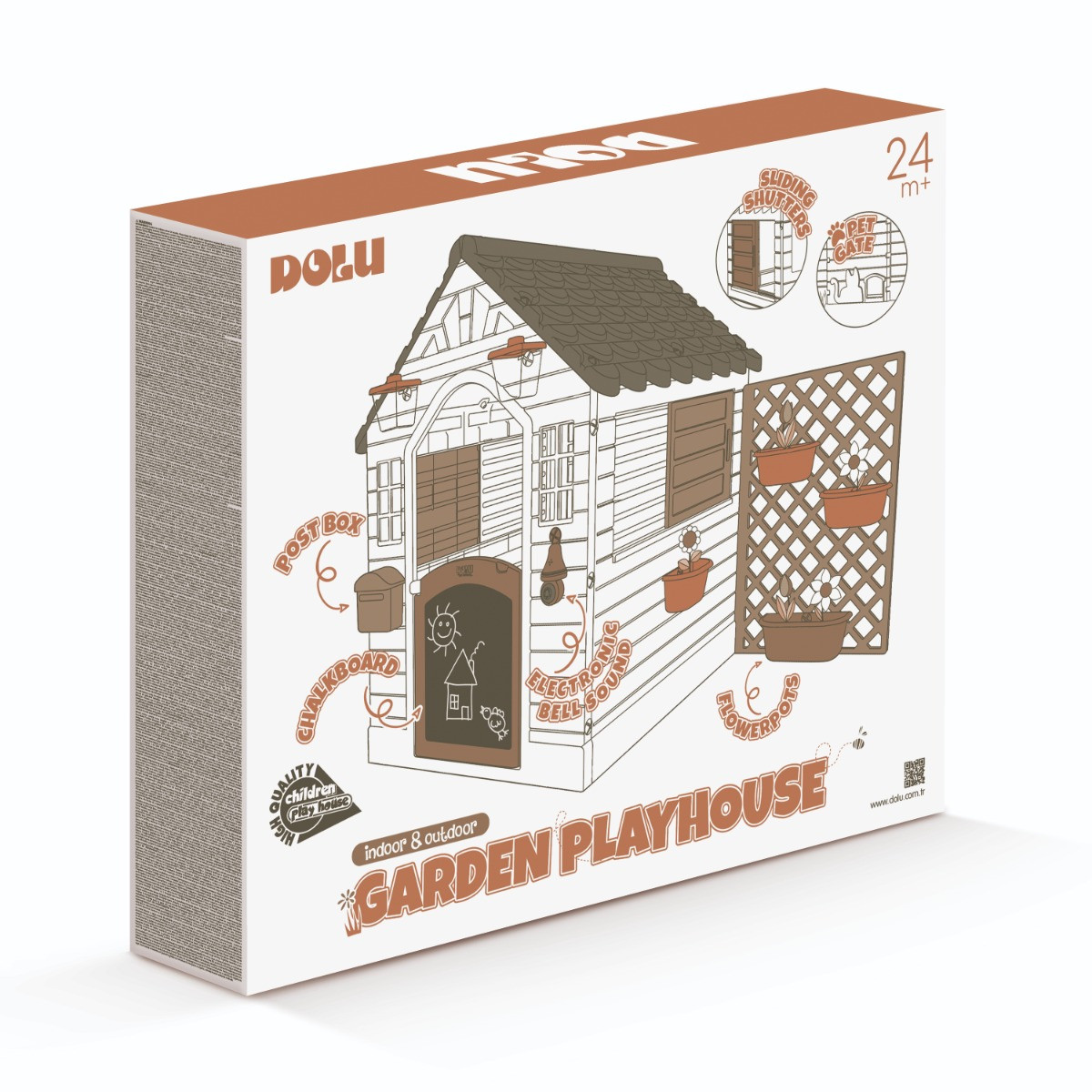 Dolu Garden Groen Speelhuisje met Accessoires