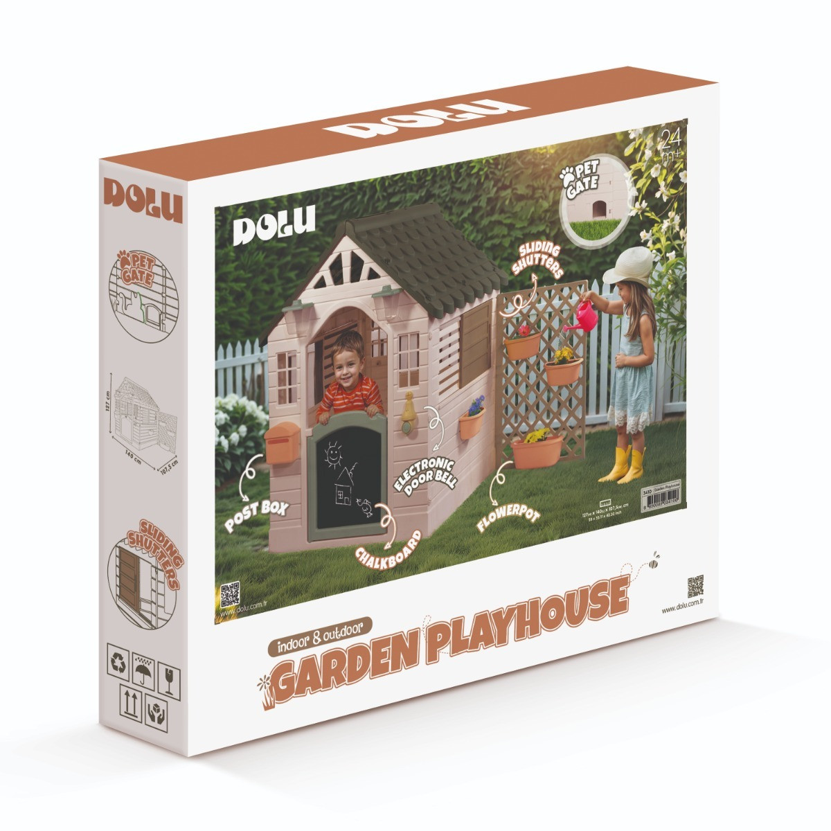 Dolu Garden Groen Speelhuisje met Accessoires