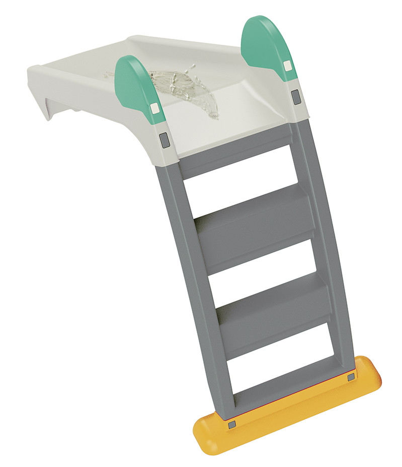 Dolu Grijs/Wit Water Glijbaan