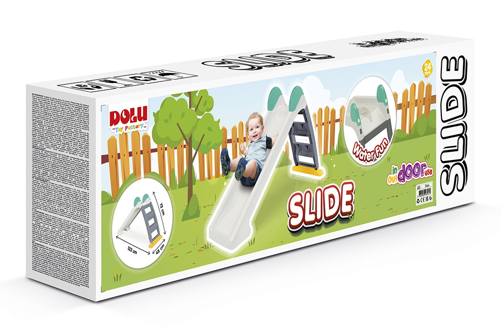 Dolu Grijs/Wit Water Glijbaan