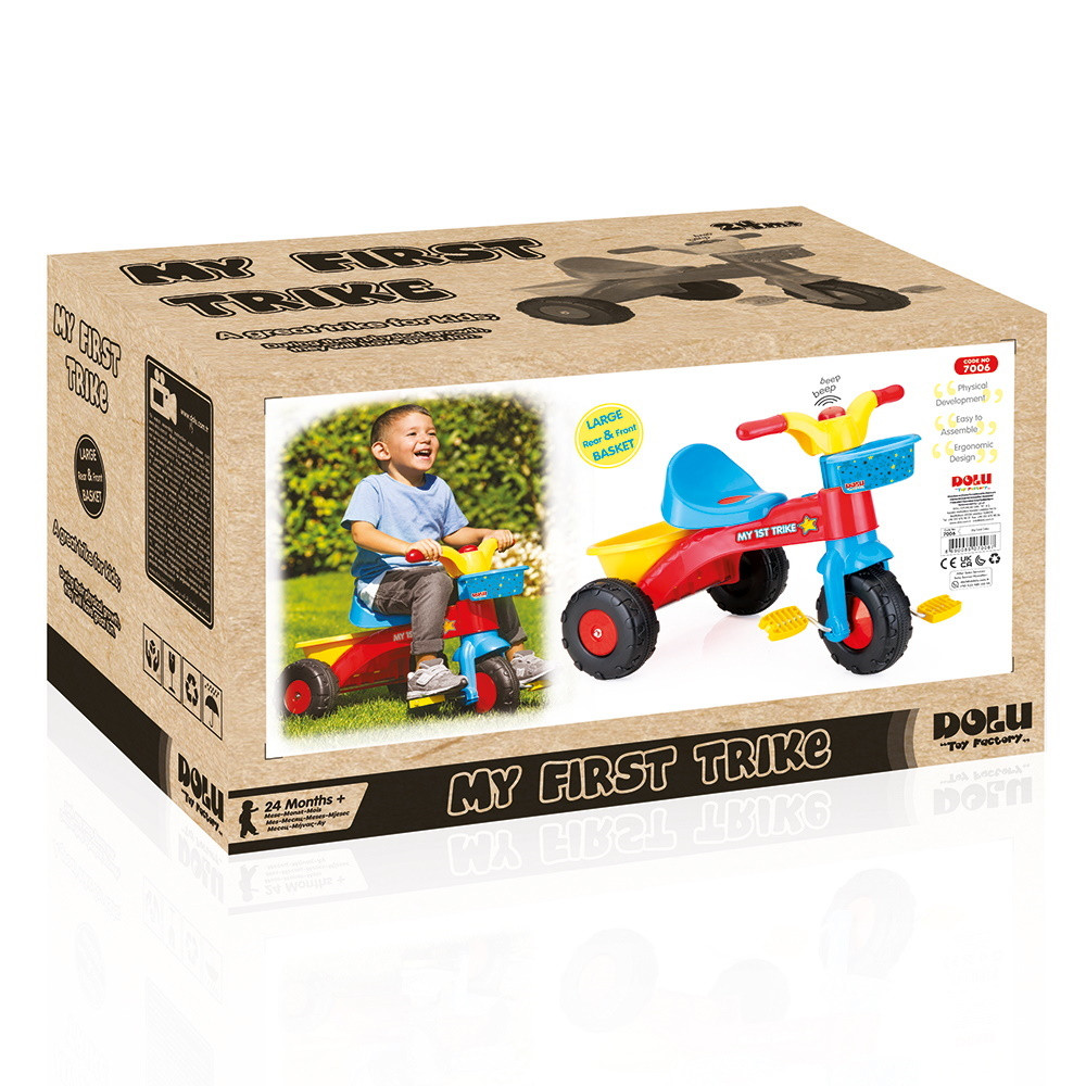 Dolu My First Driewieler met Duwstang MamaLoes