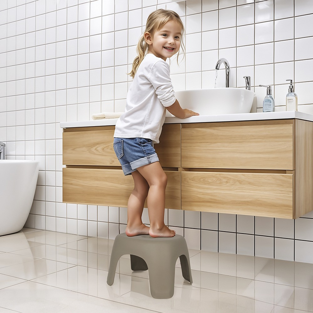 Dolu Steengrijs Anti-Slip Opstapje