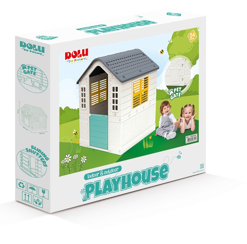 Dolu Turquoise/Geel Speelhuisje