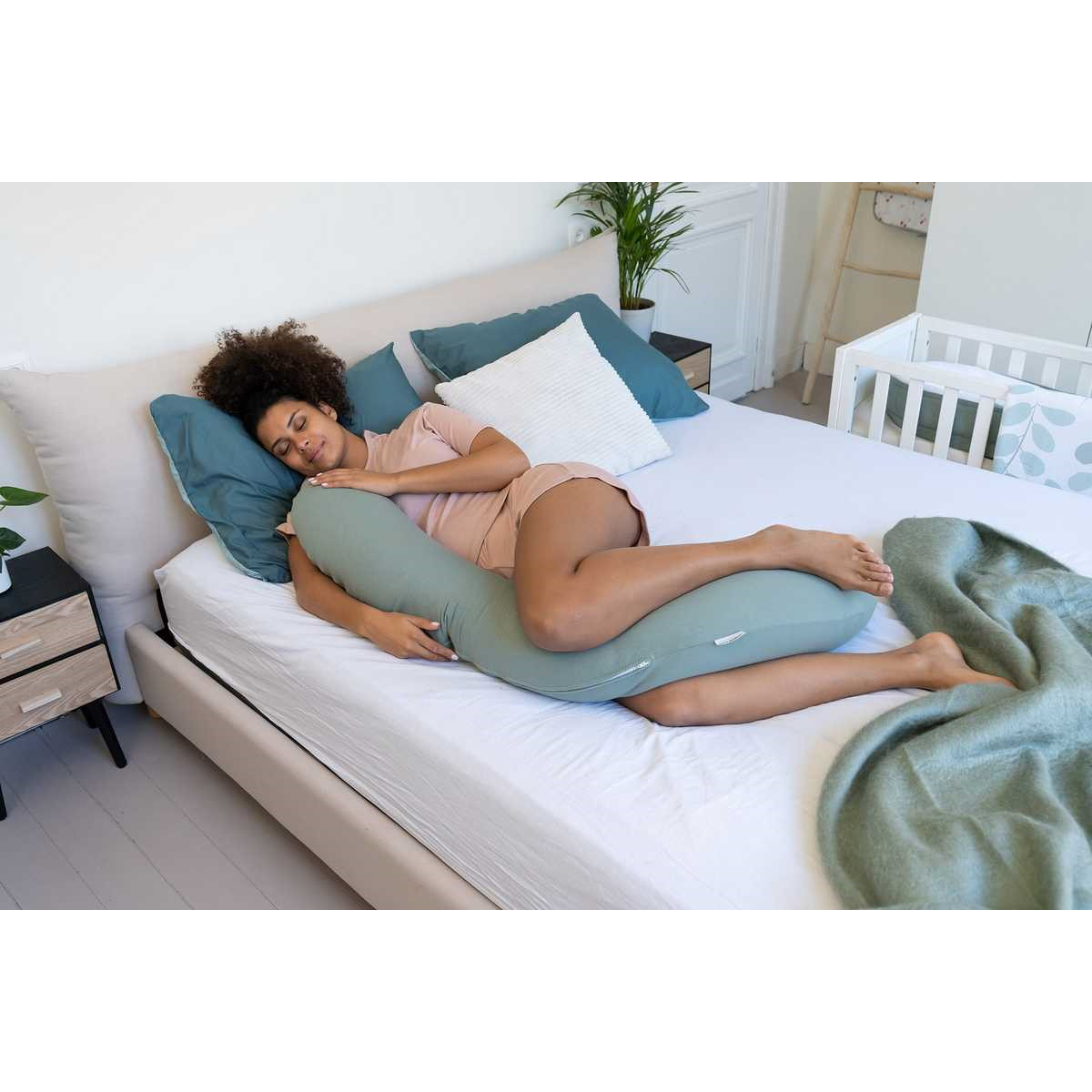 Doomoo Buddy Tetra Jersey Green Voedingskussen