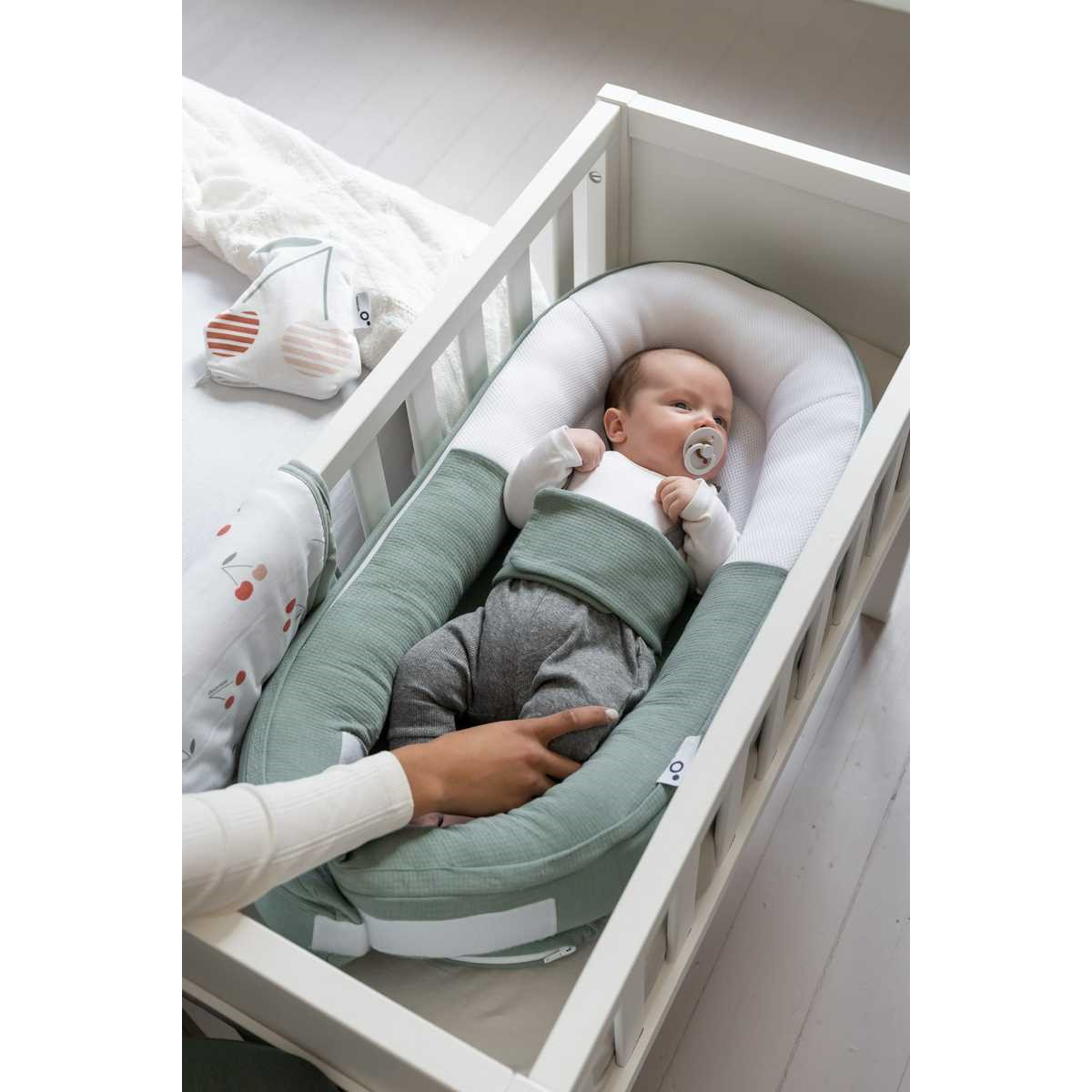 Doomoo Cocoon Tetra Jersey Green Babynest