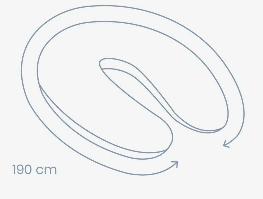 Doomoo Comfy Big Tetra Green Voedingskussenhoes