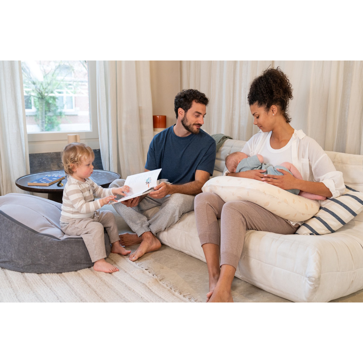 Doomoo Seat'n Grow Grey Zitzak