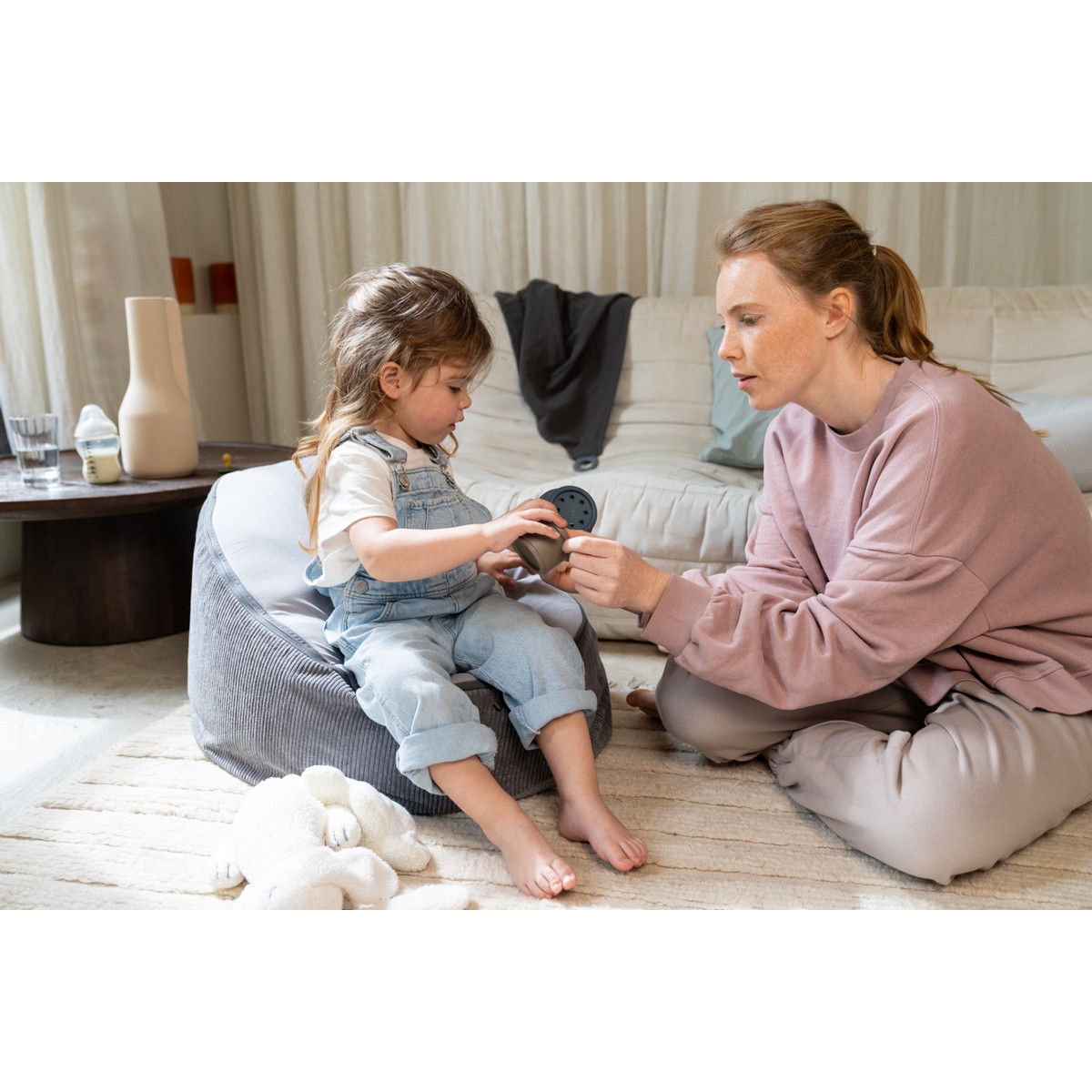 Doomoo Seat'n Grow Grey Zitzak