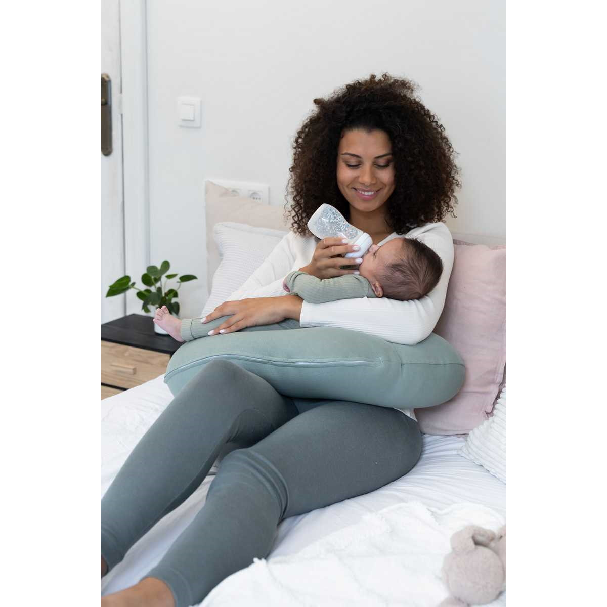 Doomoo Softy Tetra Jersey Green Voedingskussen