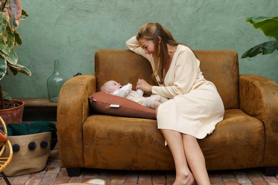 Doomoo Softy Tetra Jersey Terracotta Voedingskussen