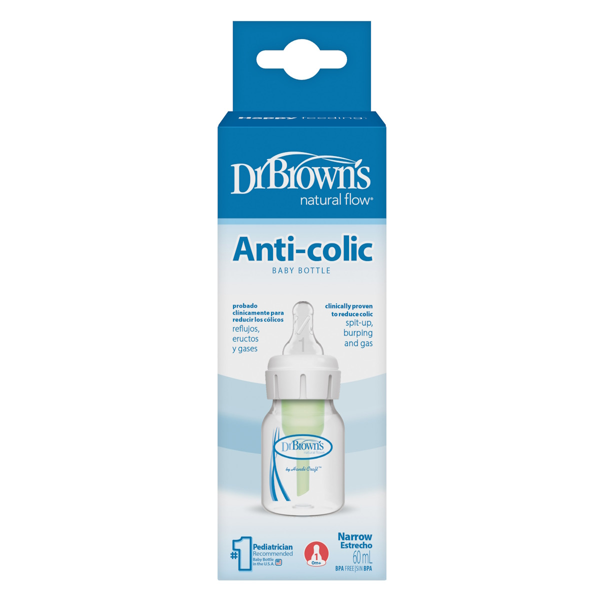 Dr. Brown's Options+ Anti-colic Smalle Hals Fles 60ml