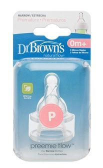Dr Brown's Prematuur Smalle Hals Speen 2 stuks