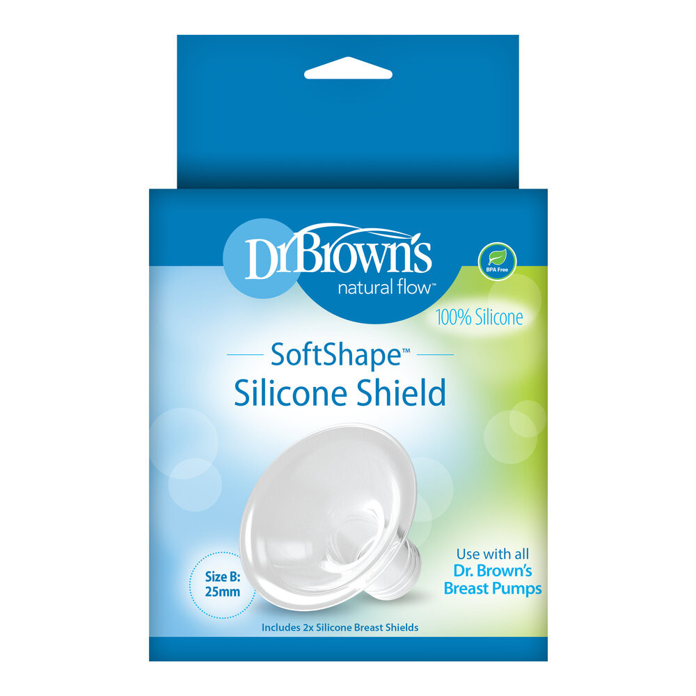 Dr Brown's Softshape maat B Siliconen Borstschild 2 stuks