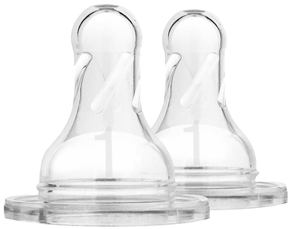 Dr Brown's Fase 1 Smalle Hals Speen 2 stuks