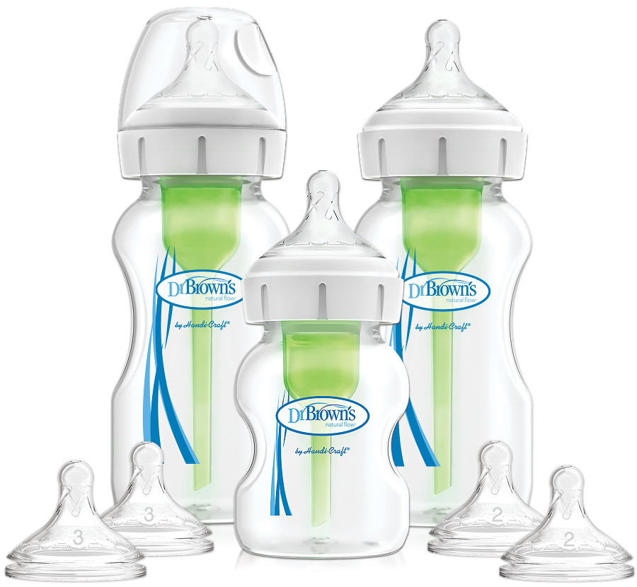 Dr Brown's Options+ Anti-colic Brede Hals Starterset
