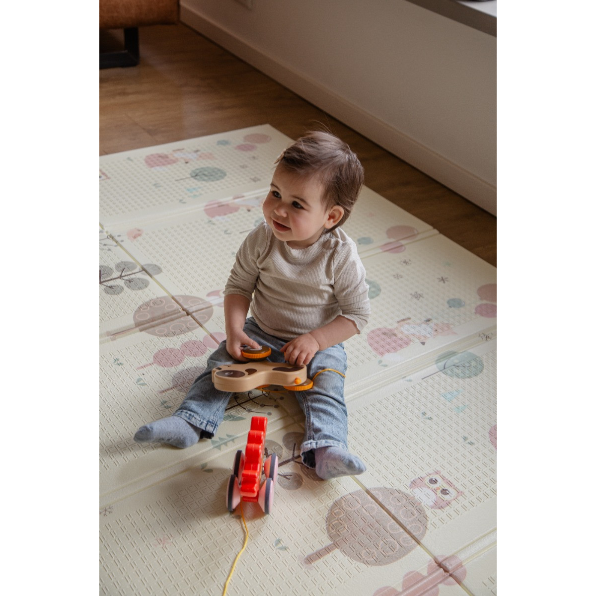 Eco Toys 200 x 150 cm Beer Omkeerbare Speelmat