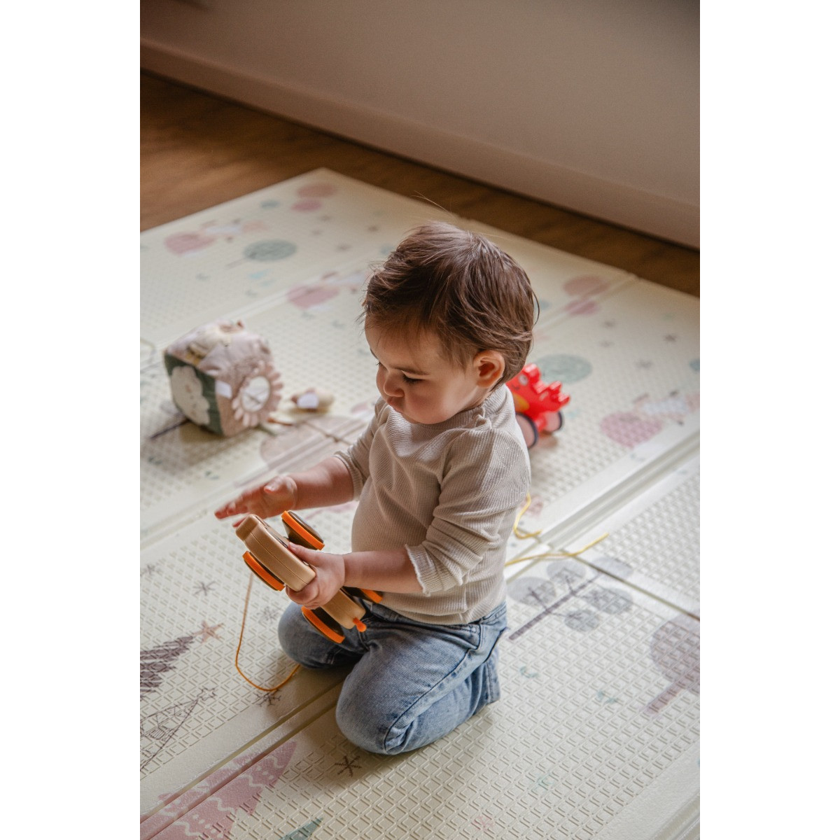 Eco Toys 200 x 150 cm Beer Omkeerbare Speelmat