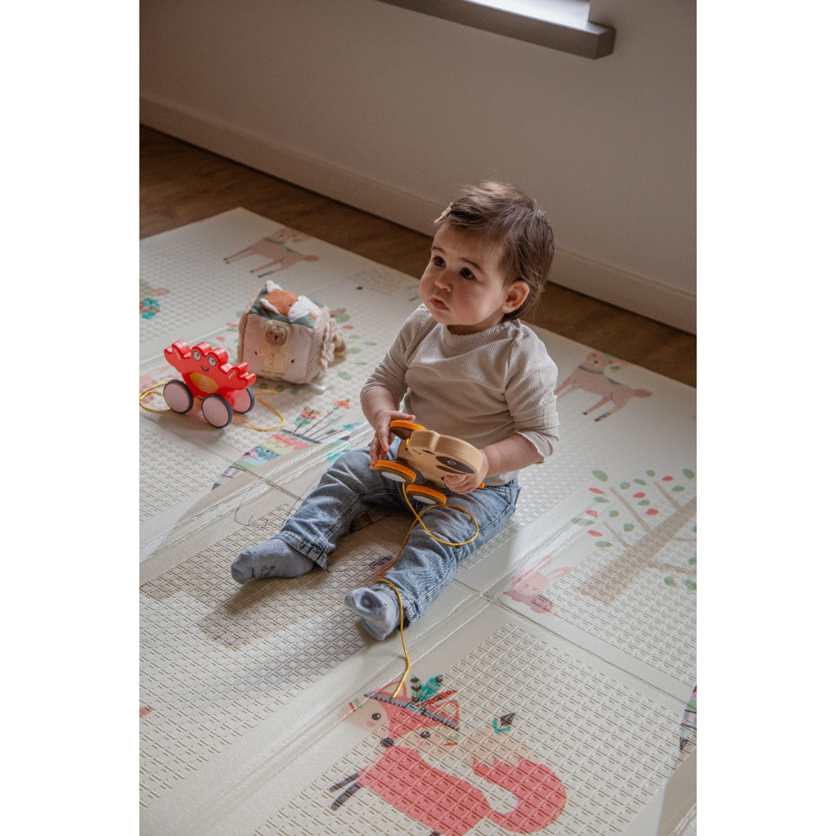 Eco Toys 200 x 150 cm Beer Omkeerbare Speelmat