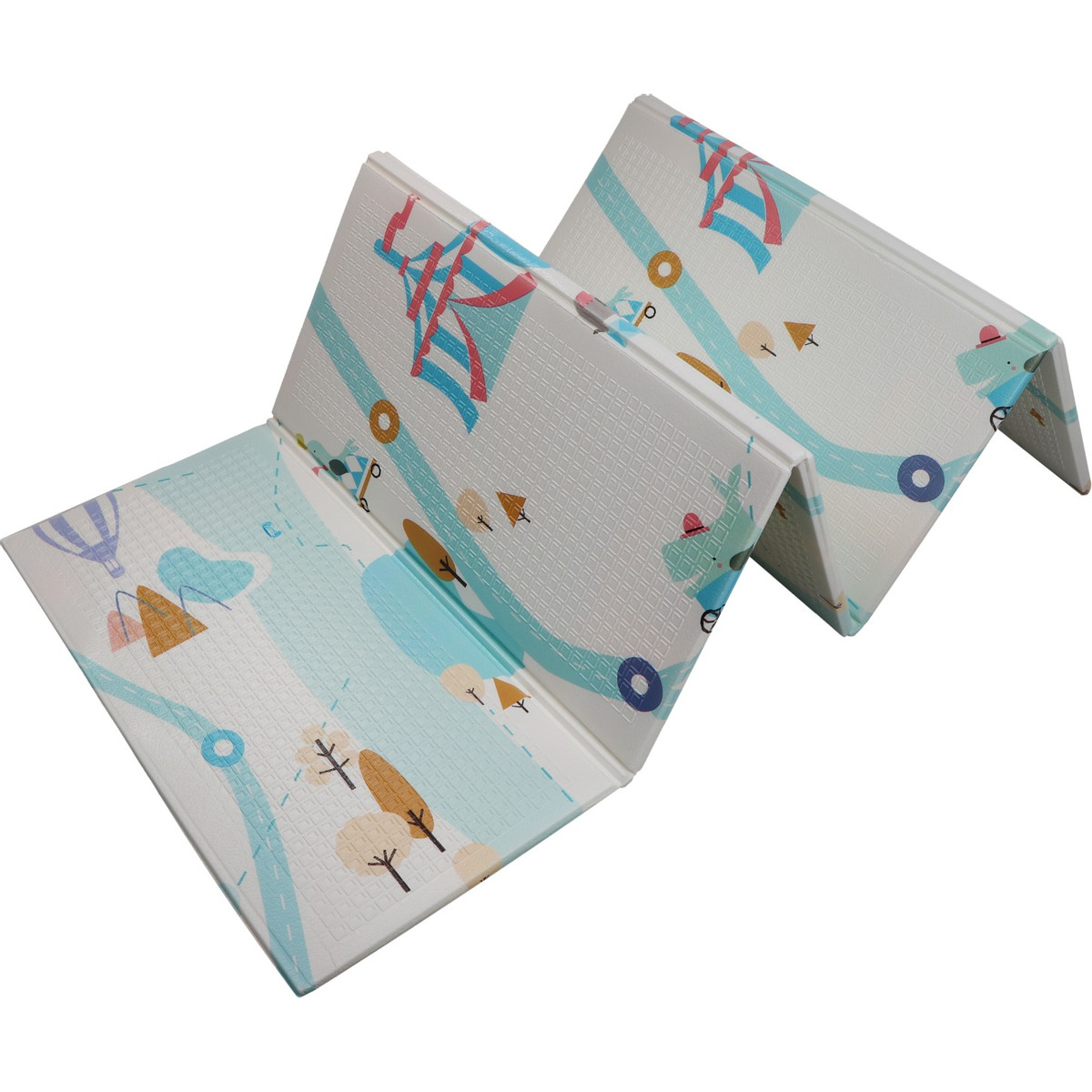 Eco Toys 200 x 150 cm Voertuigen Omkeerbare Speelmat