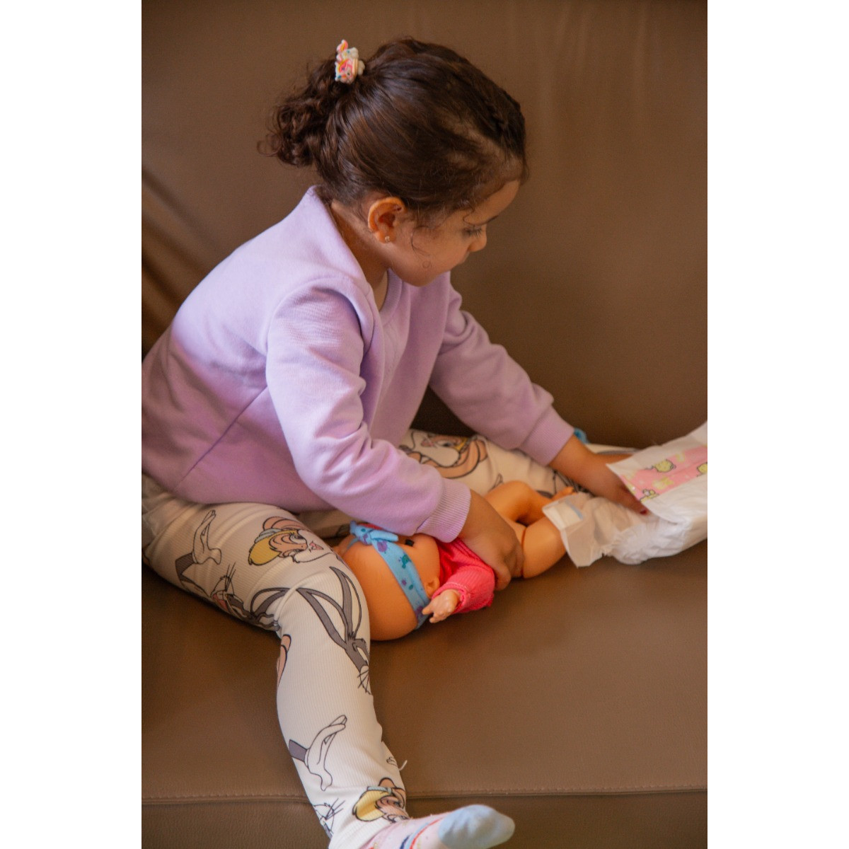 Eco Toys 33cm Pop Blauw/Roze Outfit met Accessoires