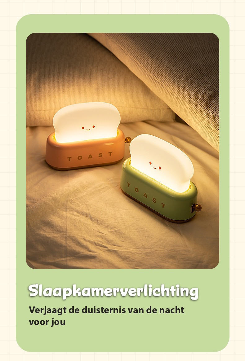 Eco Toys Wit Broodrooster Nachtlampje