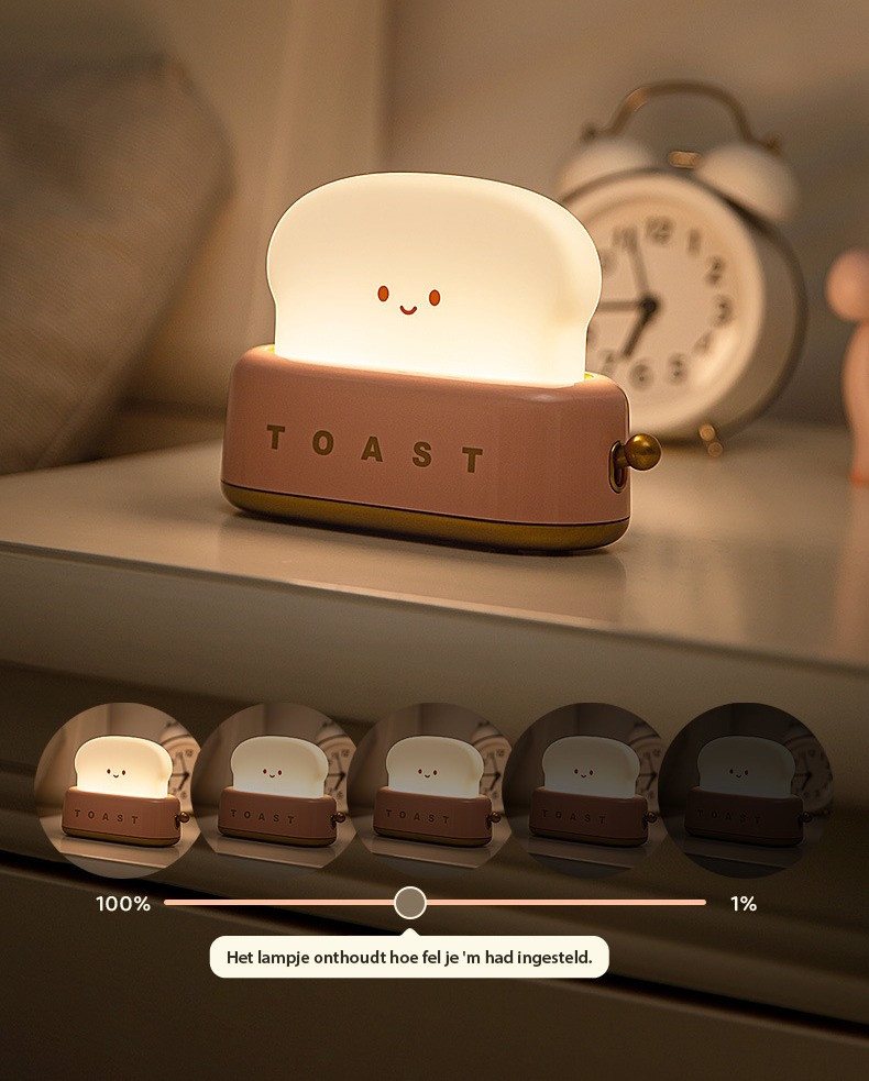 Eco Toys Wit Broodrooster Nachtlampje