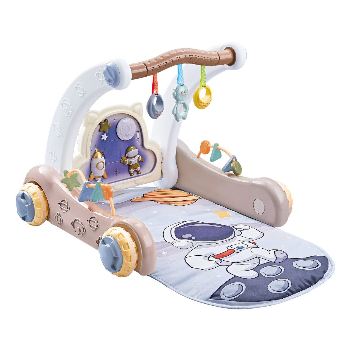 Eco Toys Blauw 2-in-1 Activiteiten Speelkleed en Looptrainer