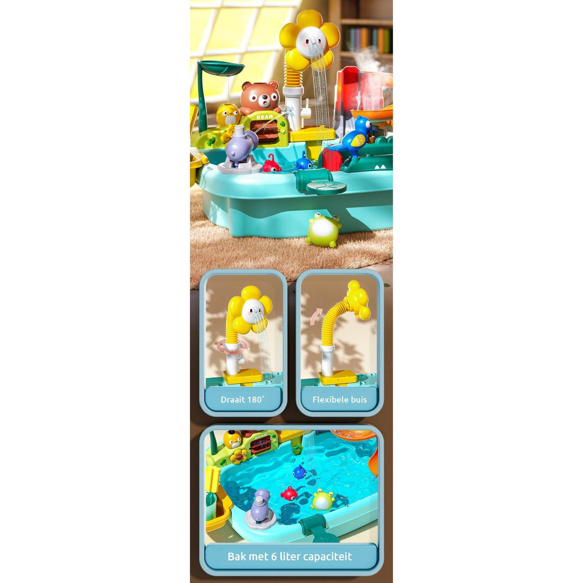 Eco Toys Bloem Blauwe Elektrische Watertafel
