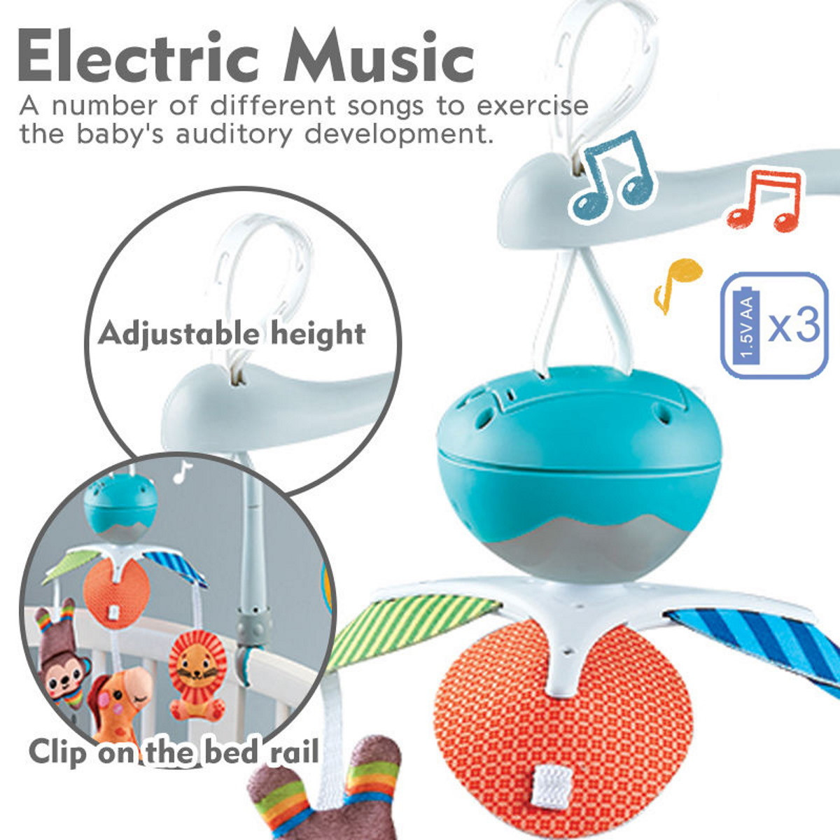 Eco Toys Animals Muziekmobiel