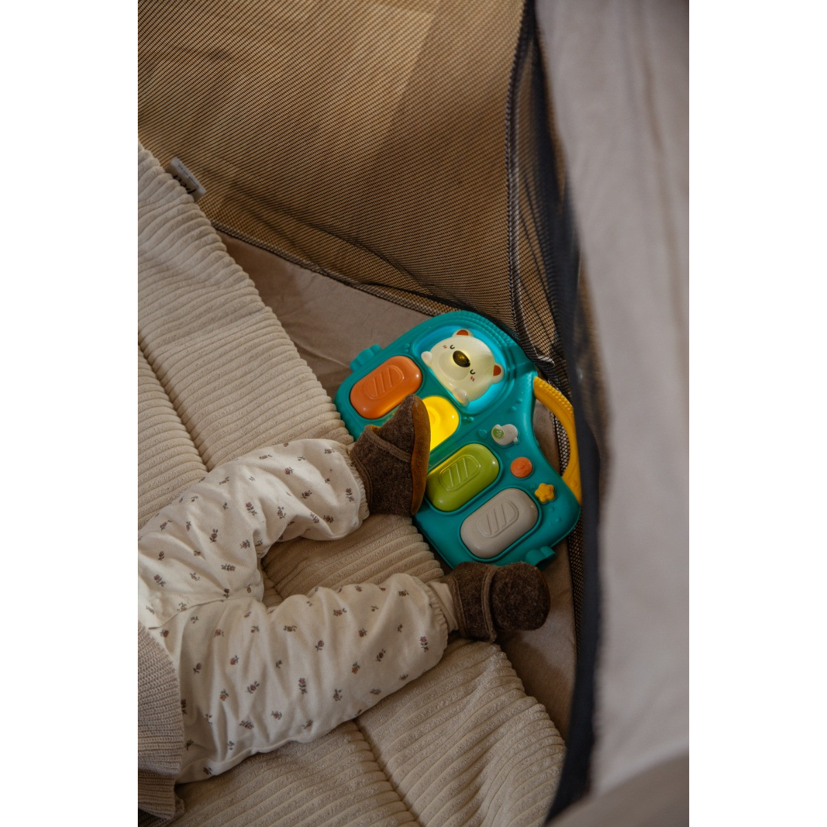 Eco Toys Cute Bear Groen Multifunctioneel Speelkleed met Speelboog