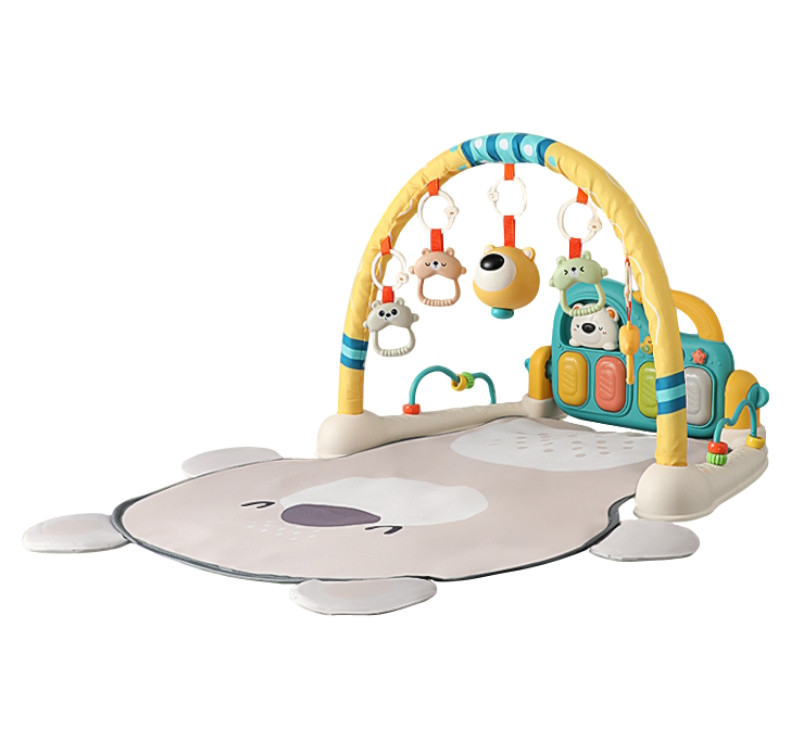 Eco Toys Cute Bear Groen Multifunctioneel Speelkleed met Speelboog