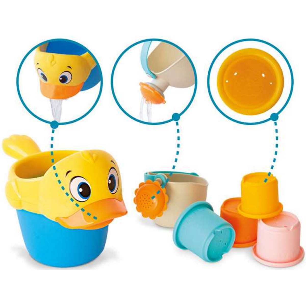 Eco Toys Eend Badspeelgoedset