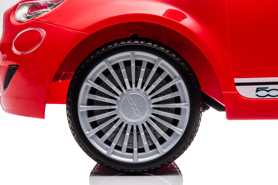 Eco Toys Roze Elektrische Fiat 500 Kinderauto