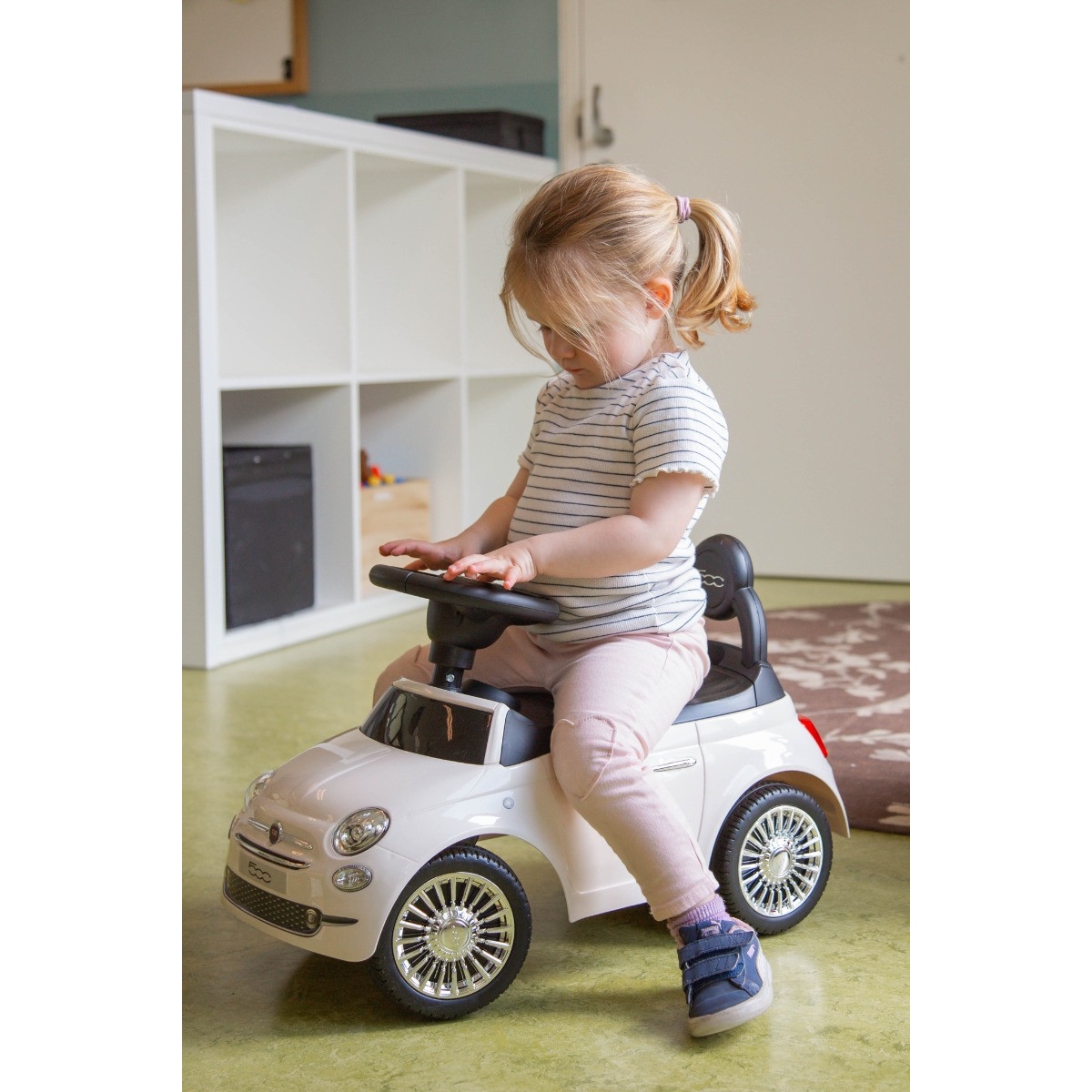 Eco Toys Fiat 500 Blauw Loopauto