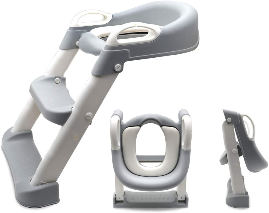 Eco Toys Grijs Toilettrainer met Trapje