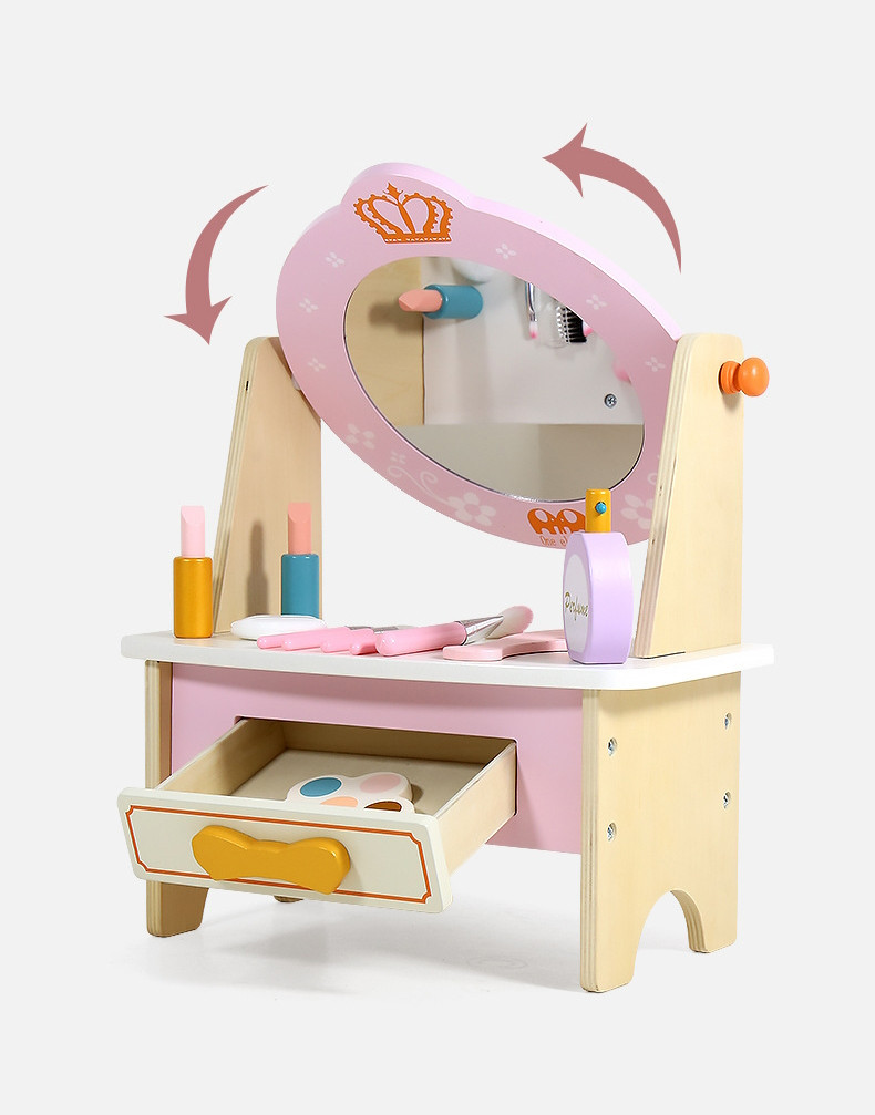 Eco Toys Houten Kaptafel Inclusief Make-Up